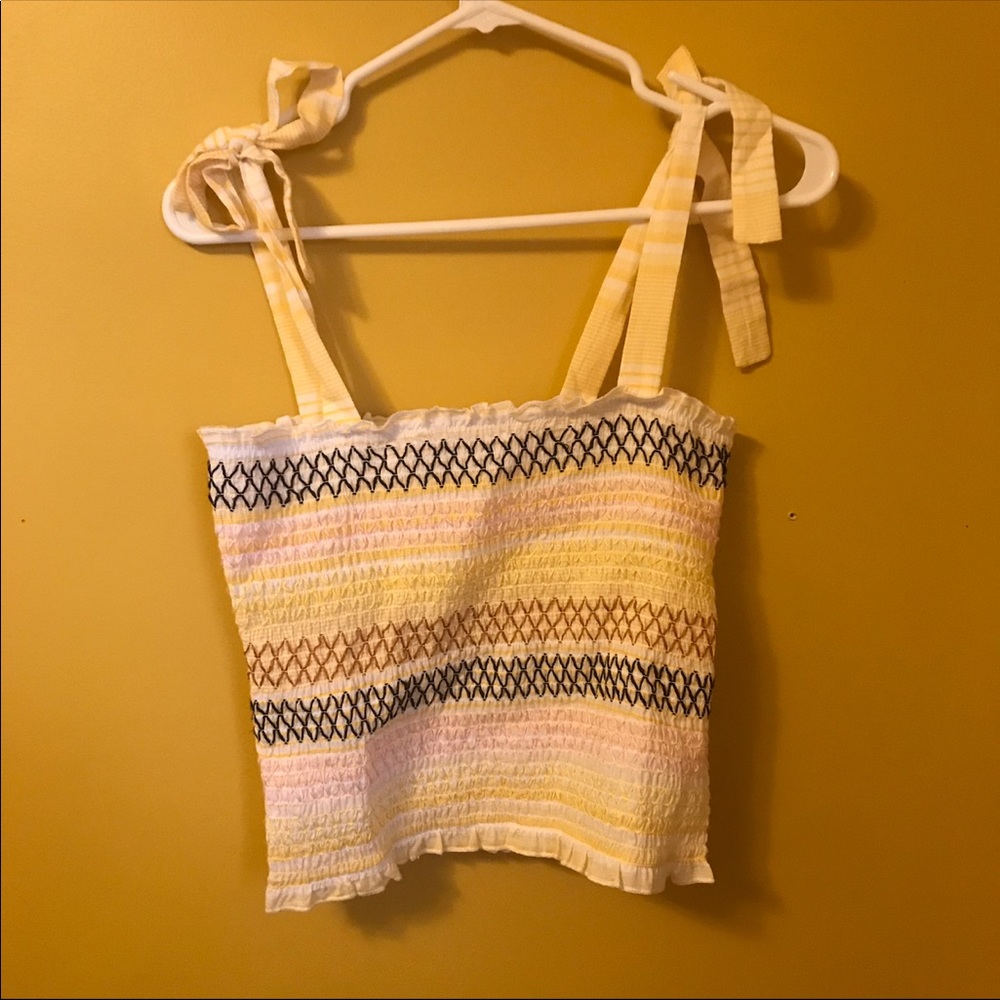 Self Esteem Halter yellow top